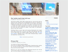 Tablet Screenshot of amish-geeks.de